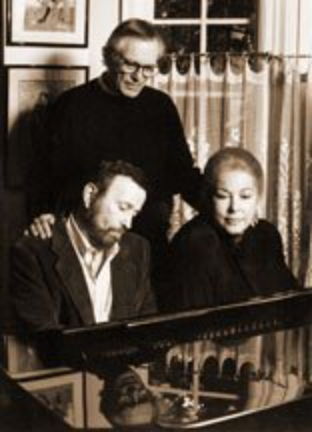 The Bergmans and Mandel circa 1987