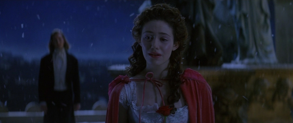 Raoul and Christine on the rooftop in The Phantom of the Opera