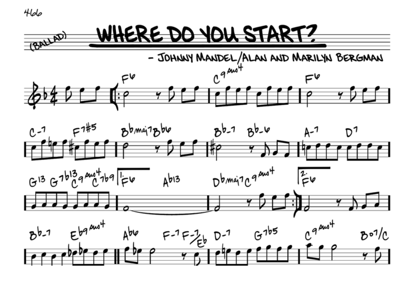 Where Do You Start (Record Release: Bergman/Mandel)